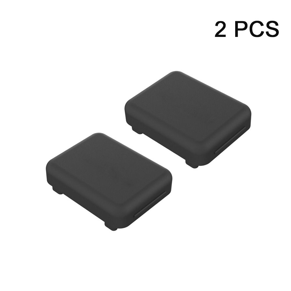 2pcs Protector Housing Shell Waterproof Durable Silicone Case Dust Plug Portable Practical Black For Insta360 ONE R Lens